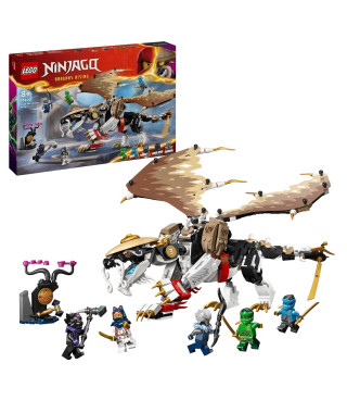 LEGO 71809 NINJAGO Egalt le Maître Dragon, Jouet Ninja avec 5 Minifigurines Ninja dont Personnages Lloyd et Nya