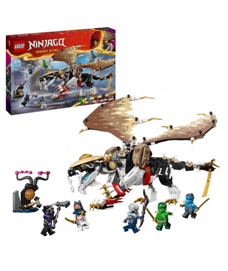 LEGO 71809 NINJAGO Egalt le Maître Dragon, Jouet Ninja avec 5 Minifigurines Ninja dont Personnages Lloyd et Nya