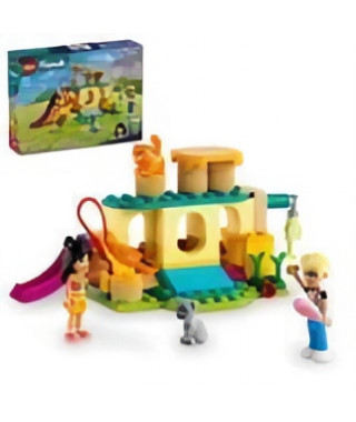 LEGO 42612 Friends Les Aventures des Chats au Parc, Jouets avec Animaux et Figurines, dont Olly, Liann et 2 Figurines de Chat