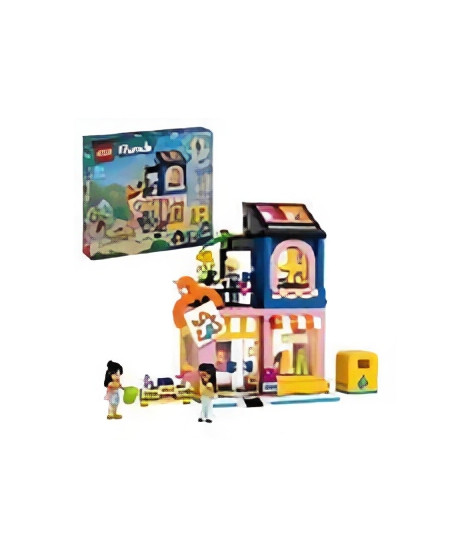 LEGO 42614 Friends La Boutique de Vetements Vintage, Modele avec les Mini-Poupées Olly, Liann et Jordin et une Figurine de Chat