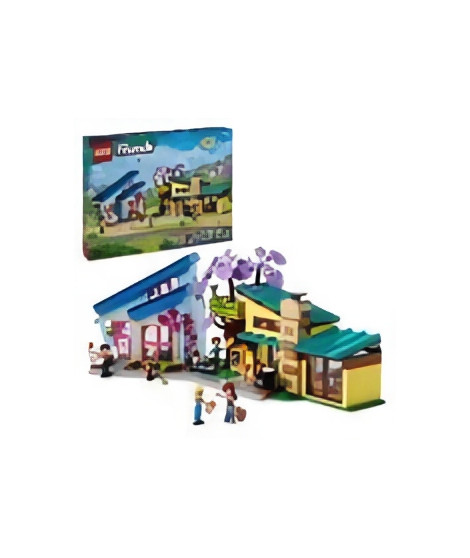 LEGO 42620 Friends Les Maisons Familiales d'Olly et de Paisley, Jouet de Poupée avec Figurines et Accessoires