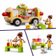 LEGO 42633 Friends Le Food-Truck de Hot-Dogs, Jouet de Restaurant Mobile, avec Figurines et Chat, Cadeau Enfants