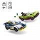 LEGO 60415 City La Course-Poursuite entre la Voiture de Police et la Super Voiture, Jouet avec Minifigurines, Cadeau Enfants