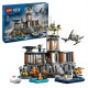 LEGO 60419 City La Prison de la Police en Haute Mer, Jouet avec Hélicoptere et Bateau, 7 Minifigurines et Figurine de Chien