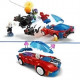 LEGO 76279 Marvel La Voiture de Course de Spider-Man contre le Bouffon Vert Venomisé, Jouet avec Minifigurines de Super-héros