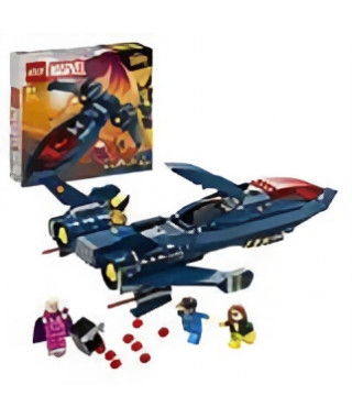 LEGO 76281 Marvel Le X-Jet des X-Men, Jouet d'Avion, Chasseur avec Minifigurines de Super-Héros : Wolverine