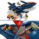 LEGO 76281 Marvel Le X-Jet des X-Men, Jouet d'Avion, Chasseur avec Minifigurines de Super-Héros : Wolverine