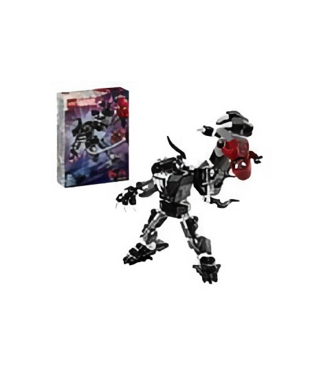 LEGO 76276 Marvel L'Armure Robot de Venom contre Miles Morales, Jouet de Construction avec Minifigurines