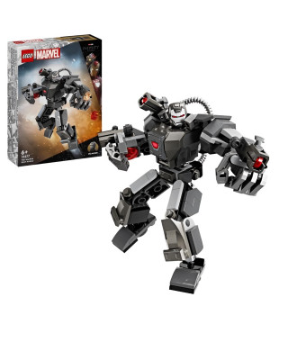 LEGO 76277 Marvel L'Armure Robot de War Machine, Jouet de Robot avec : 3 Canons de Tir, Personnage MCU