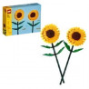 LEGO 40524 Creator Tournesols, Kit de Construction de Fleurs Artificielles, Chambre d'Enfant ou Décoration de Maison