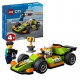 LEGO 60399 City La Voiture de Course Verte, Jouet pour Garçons et Filles Des 4 Ans, avec Photographe et Pilote