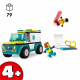 LEGO 60403 City L'Ambulance de Secours et le Snowboardeur, Jeu Enfants avec Jouet de Véhicule Médical et Minifigurines