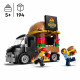 LEGO 60404 City Le Food-truck de Burgers, Jouet de Camionnette, Jeu Imaginatif avec Camionnette et Minifigurines