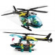LEGO 60405 City L'Hélicoptere des Urgences, Jouet pour Enfants, avec Minifigurines : Pilote, Randonneur et Sauveteur