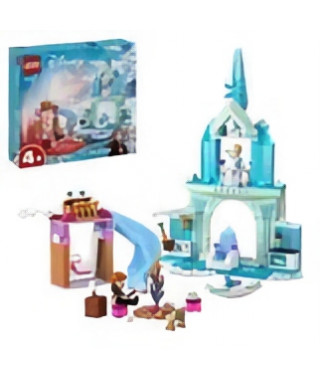 LEGO 43238 Disney Princess Le Château de Glace d'Elsa, Jouet de Princesse La Reine des Neiges, 2 Figurines Animales