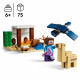 LEGO 21251 Minecraft L'Expédition de Steve dans le Désert, Jouet de Jeu Vidéo, Biome avec Maison et Figurines