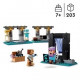 LEGO 21252 Minecraft L'Armurerie, Jouet avec Forge d'Armes avec Personnages de Jeu Vidéo, Alex Minifigurine