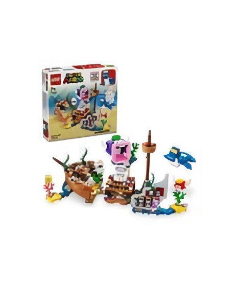 LEGO 71432 Super Mario Ensemble d'Extension Aventure dans l'Épave Engloutie avec Dorrie, Jouet avec Figurines de Cheep Cheep