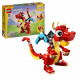 LEGO 31145 Creator 3en1 Le Dragon Rouge Jouet avec 3 Figurines d'Animaux, dont un Dragon Rouge, un Poisson et un Phénix