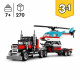 LEGO 31146 Creator 3en1 Le Camion Remorque avec Hélicoptere, Jouet d'Hélicoptere et Camion, Avion et Camion-Citerne