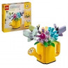 LEGO 31149 Creator 3en1 Les Fleurs dans l'Arrosoir, Jouet pour Enfants, avec Arrosoir, Bouquet de Fleurs et 2 Oiseaux