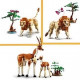 LEGO 31150 Creator 3en1 Les Animaux Sauvages du Safari, Jouet avec Figurines d'Animaux, Girafe, Gazelles et Lion