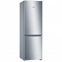 BOSCH KGN36NLEA - Réfrigérateur congélateur bas - 302L (215L + 87L) - Froid NoFrost multiairflow - L 60 x H186cm - Portes inox