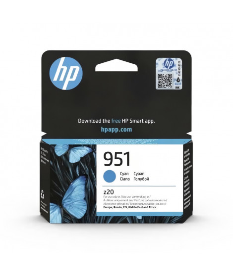 HP 951 Cartouche d'Encre Cyan Authentique (CN050AE)