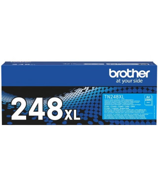 Toner haute capacité - BROTHER - TN248XLC - Cyan - 2300 pages