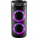 R-MUSIC Booster Party - Enceinte High Power BT sans fil - 600W - Jeu de lumiere - Egaliseur - USB, microSD - Ecran LED - Karaoké