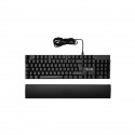 Clavier Gaming Mécanique - THE G-LAB - KEYZ -CARBON -EX/FR - Rétroéclairé - Switch Bleu - Repose Poignet - FR