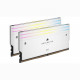 Mémoire RAM - CORSAIR - Dominator Titanium RGB DDR5 - 32GB 2x16GB DIMM - 6600MT/s - Intel XMP 3.0  - 1.40V - Blanc (CMP32GX5M…