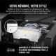 Mémoire RAM - CORSAIR - Dominator Titanium RGB DDR5 - 32GB 2x16GB DIMM - 6600MT/s - Intel XMP 3.0  - 1.40V - Blanc (CMP32GX5M…
