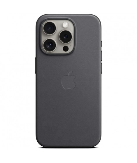 APPLE Coque FineWoven pour iPhone 15 Pro avec MagSafe - Noir