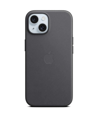 APPLE Coque FineWoven pour iPhone 15 avec MagSafe - Noir