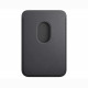 APPLE Porte-cartes iPhone finement tissé - Noir