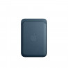 APPLE Porte-cartes tissé fin pour iPhone - Bleu Pacifique