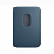 APPLE Porte-cartes tissé fin pour iPhone - Bleu Pacifique