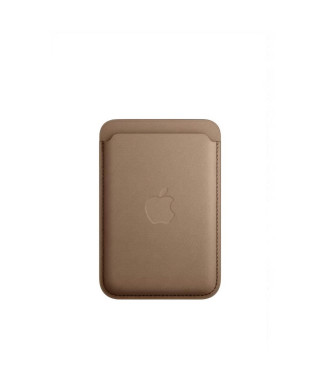 APPLE Porte-cartes iPhone finement tissé - Taupe