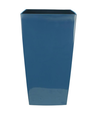 Bac a fleurs carré RIVIERA NUANCE - Plastique - L29xP29xH52 cm - Bleu