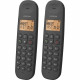 Téléphone fixe sans fil - LOGICOM - DECT ILOA 255T DUO - Noir - Avec répondeur
