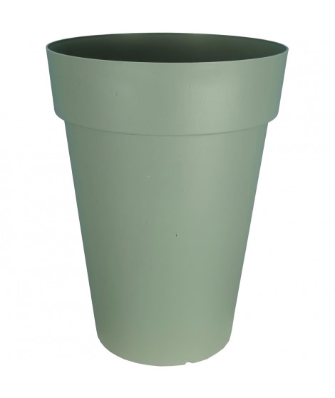 Bac a fleurs RIVIERA SOLEILLA - Plastique - Hauteur 53 cm - Vert argile