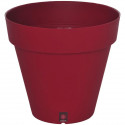 Bac a fleurs rond RIVIERA LOFT - Plastique - Diametre 30 cm - Rouge