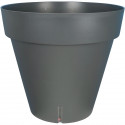 Bac a fleurs rond RIVIERA LOFT - Plastique - Diametre 30 cm - Gris