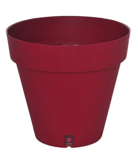 Bac a fleurs rond RIVIERA LOFT - Plastique - Diametre 40 cm - Rouge