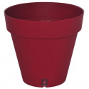 Bac a fleurs rond RIVIERA LOFT - Plastique - Diametre 40 cm - Rouge