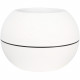 Bac a fleurs rond RIVIERA GRANIT BOULE - Plastique - Diametre 40 cm - Blanc