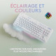 Logitech G - Clavier Gaming - G713 Filaire Mécanique Tactile (GX Brown) avec Repose-Poignet - White Mist