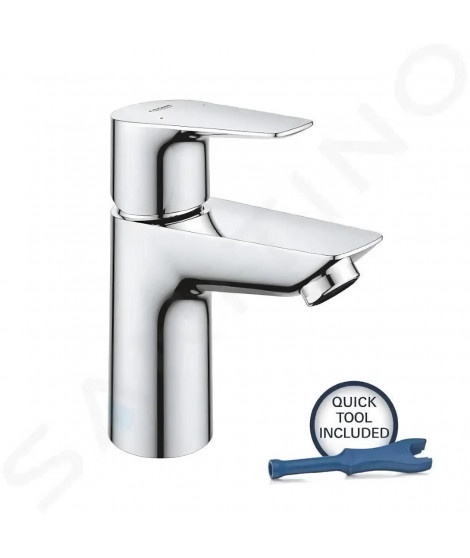 Robinet de salle de bains - GROHE Start Edge - 23898001- Taille S - Sans tirette de vidage - Chromé