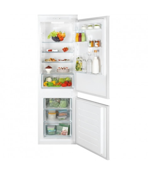 CANDY CRSL4518F réfrigérateur combiné encatrable - 264 L (191 L + 73 L) - Froid statique - L 56cm x H 177,7cm